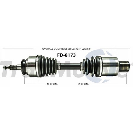 Surtrack Axle Cv Axle Shaft, Fd-8173 FD-8173